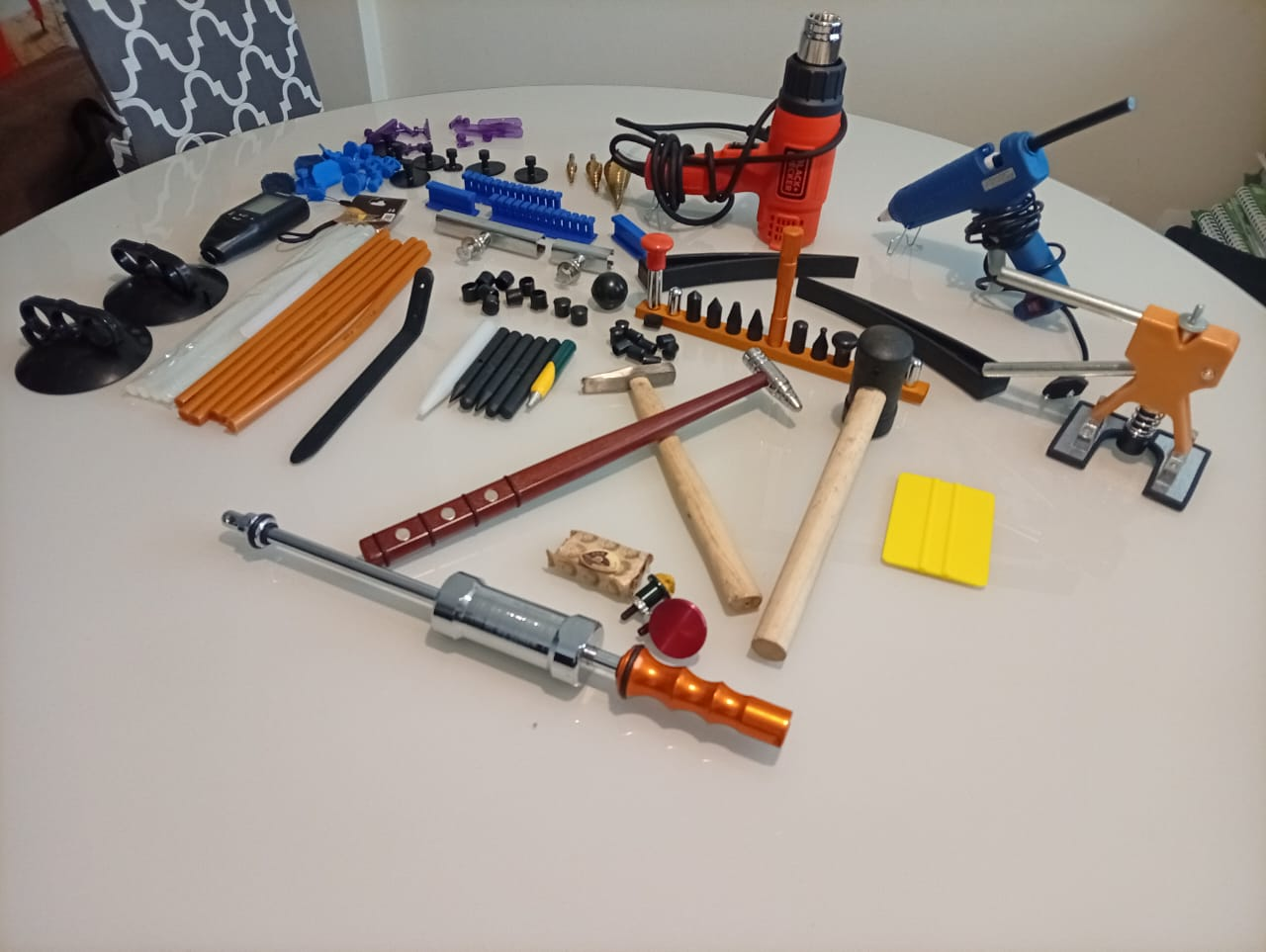 Kit completo de ferramentas para restauração automotiva premium